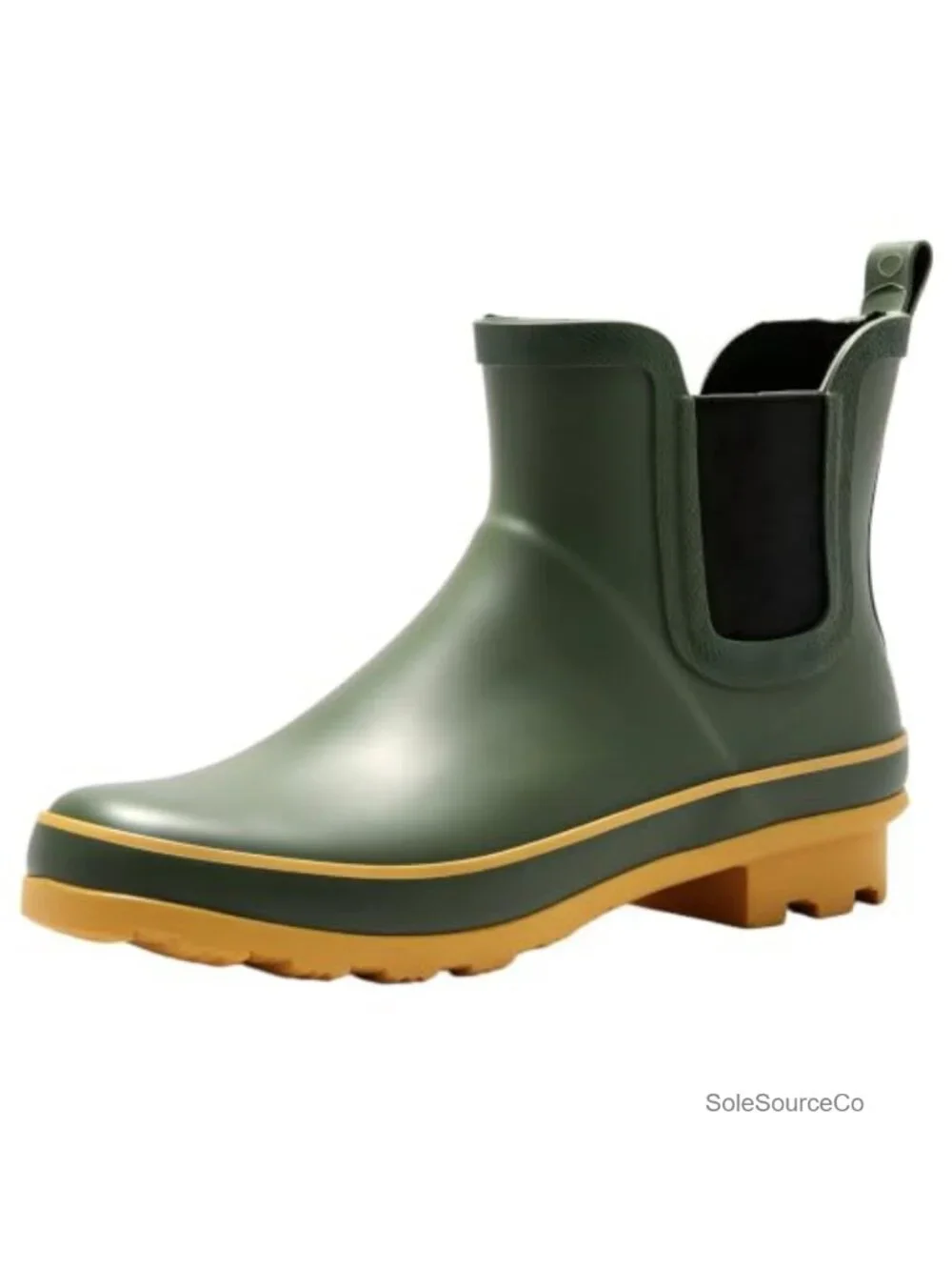 Waterproof Ankle Rain Boots for Women, Rubber Non-Slip Garden Shoes, Pull-On
